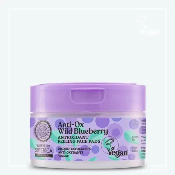 Wild Blueberry Antioxidační peelingové pleťové tamponky